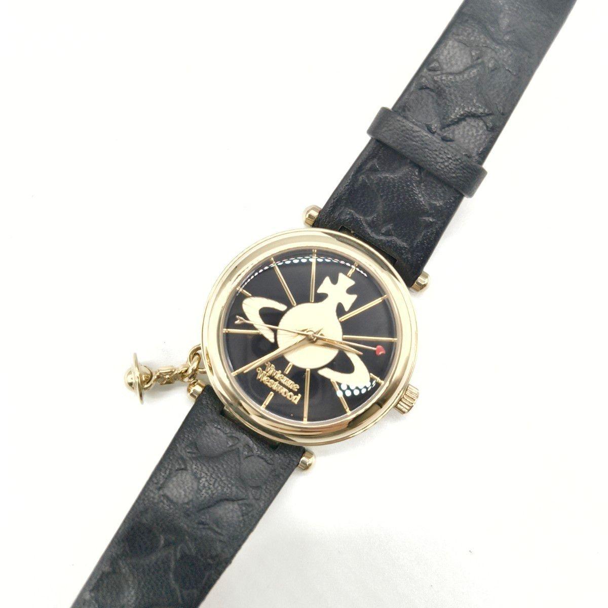 Used Working item Vivienne Westwood Vivienne Watch Orb Black Charm