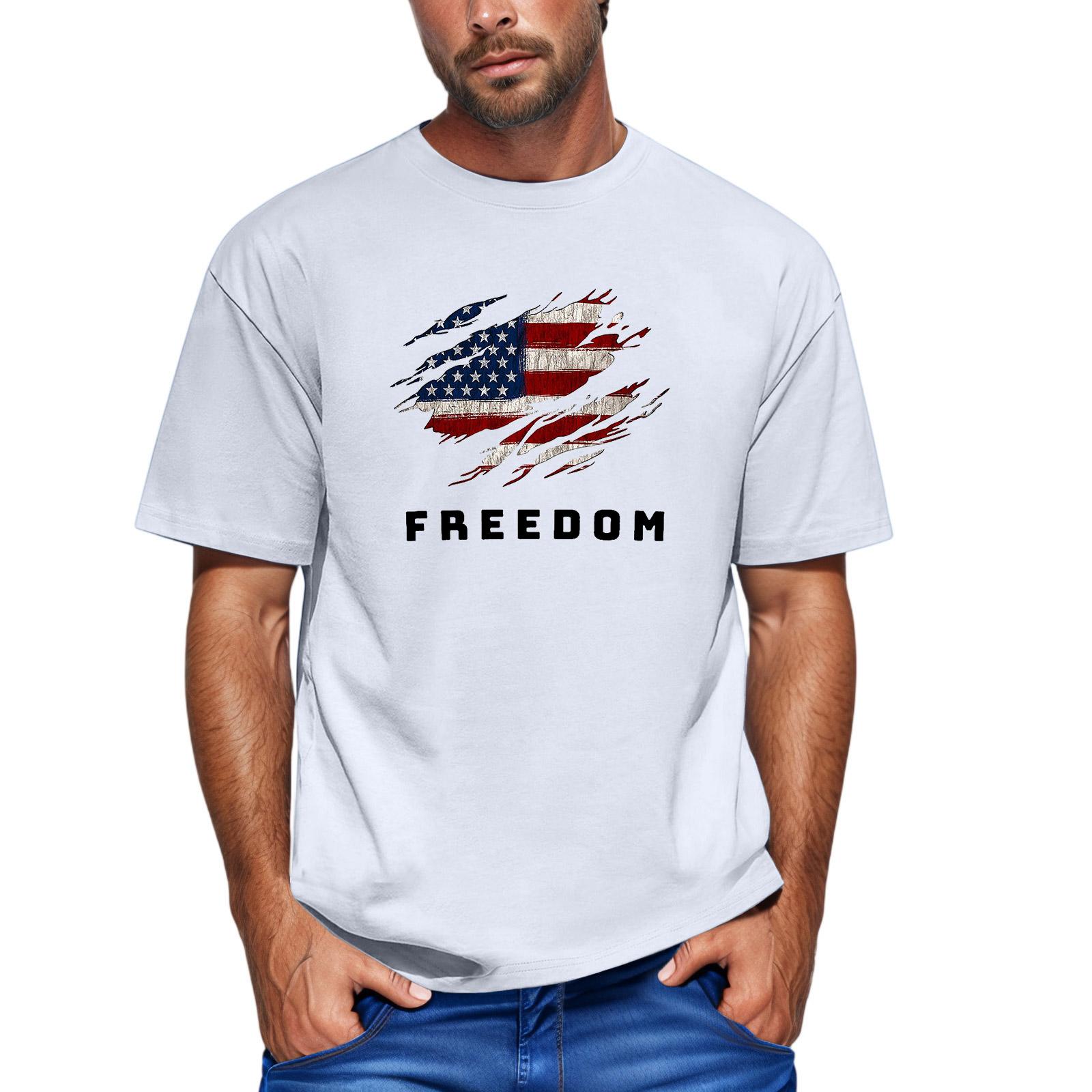 

Мужская модная футболка, уличная повседневная одежда с коротким рукавом XXL белый