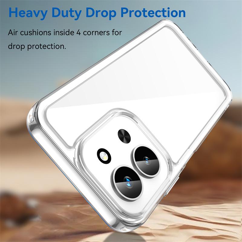 For Xiaomi Poco C85 Case Xiaomi Poco C85 Cover Funda Clear PC + Silicone Shockproof Protective Phone Cover For Xiaomi Poco C85