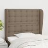 VidaXL Headboard with Ears Taupe 93x23x118-128 Cm Fabric3118376