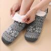1 Paar USB Elektrisch Beheizte Socken Unisex Winter Gestrickt Flauschig Fleece Haussocken Hausschuhe Rutschfest Thermisches Heizkissen Fußwärmer
