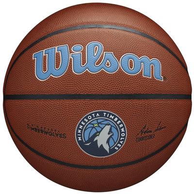 Wilson Ballon de basket-ball unisexe marron Team Alliance Minnesota Timberwolves