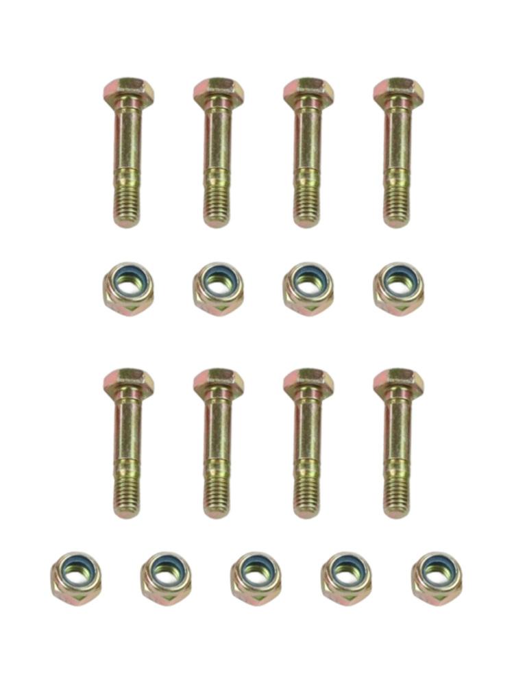 Reliable 8 Pack Shear Bolts and Nuts Set for ST524 ST624 ST724 Equipment Easy Installation with Secure Tightening Mechanism