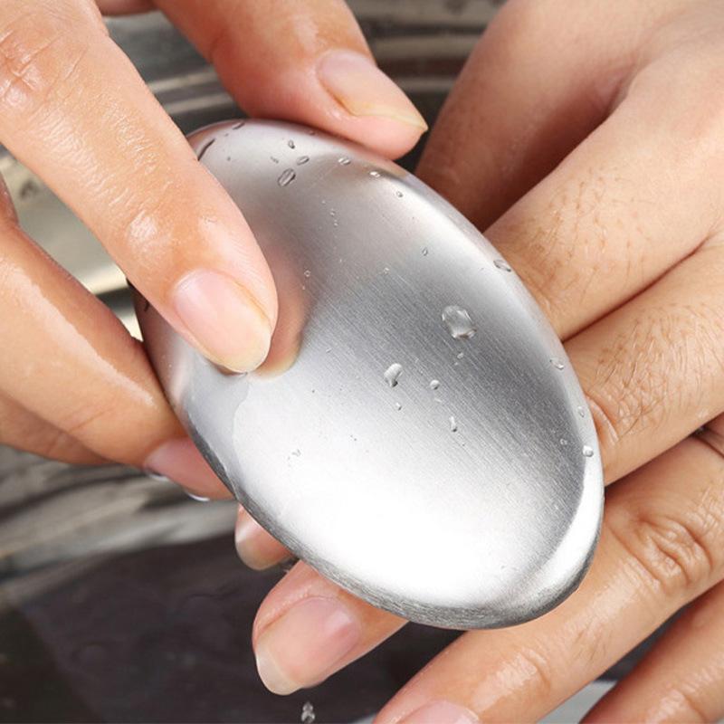 Stainless Steel Soap Odor Remover Bar For Fish Cleaner Onion Garlic Fish Other Strong Scents From Hands And Skin Kitchen Gadgets