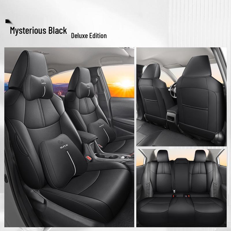 Avalon Universal Leder Autositzbezug für Vier Jahreszeiten - Vollständige Umhüllung, Fünf-Sitzkissen