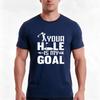 Your Hole Is My Goal Tshirt Summer Casual Cotton Tee Oversized Streetwear Tops Vintage Graphic Print Loose Fit Short Sleeve