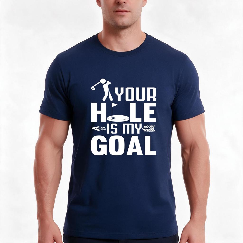 Your Hole Is My Goal Tshirt Summer Casual Cotton Tee Oversized Streetwear Tops Vintage Graphic Print Loose Fit Short Sleeve