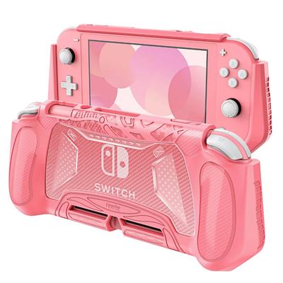 Schutzhülle für Nintendo Switch Lite mit Aufbewahrung für Spielkarten, Switch Lite Grip Case, kratzfestes, rutschfestes Case, sturzfest
