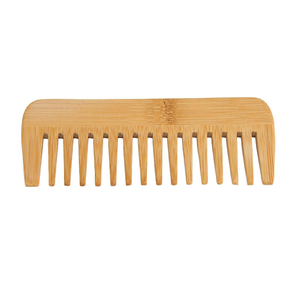Beard Comb Bamboo Wide Tooth for Men Hair Texture Modeling Styling Tools Appliances
