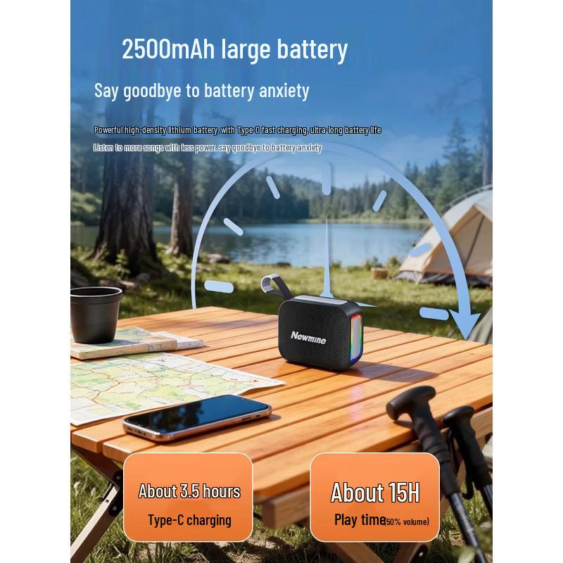Newmine BT532 Portable Outdoor Bluetooth Speaker CN Plug (adapter Included)
