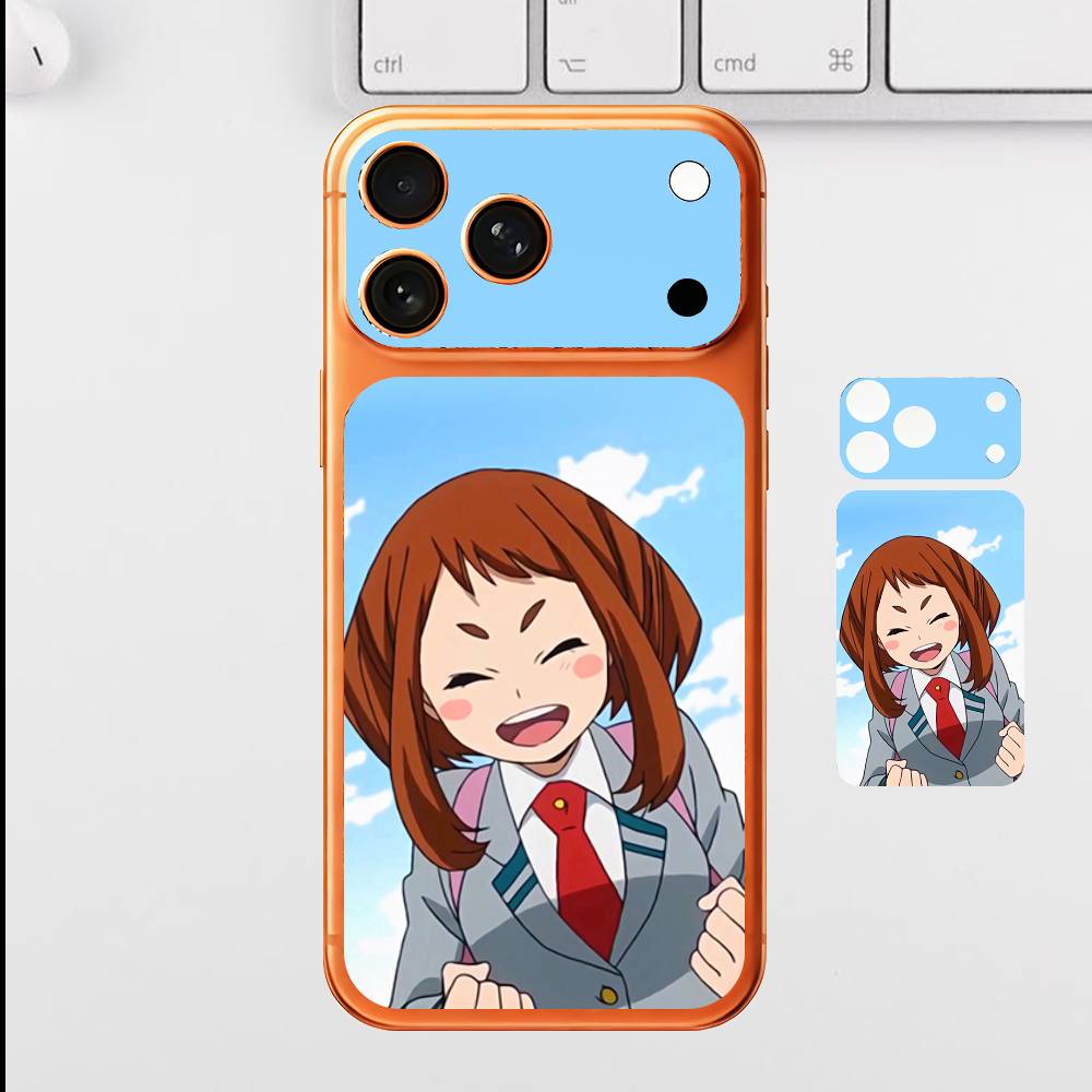 

Аниме Фигурка O-Ochaco U-Uraraka Обычная Наклейка Skin для iPhone17 Pro Max Задняя Пленка Чехол Обложка Экран Защита от царапин Прочная Наклейка iPhone17pro