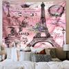 Parisian Eiffel Tower Romance Tapestry Room Decoration Wall Hanging for Living Room Bedroom, dormitory, Birthday and Christmas gifts