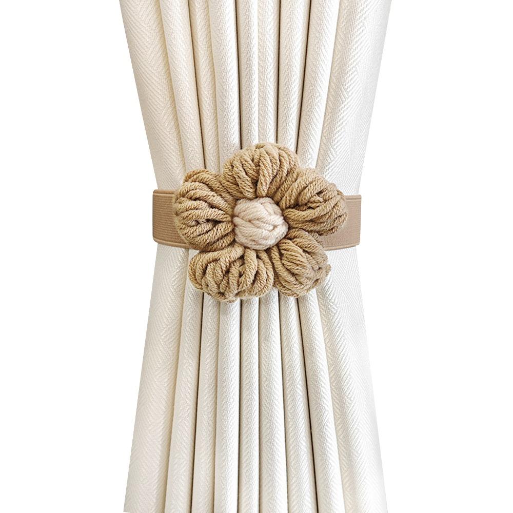 

Cartoon Curtain Elastic Buckle Strap Elastic Band Curtain Rope Holders Home Decor коричневый