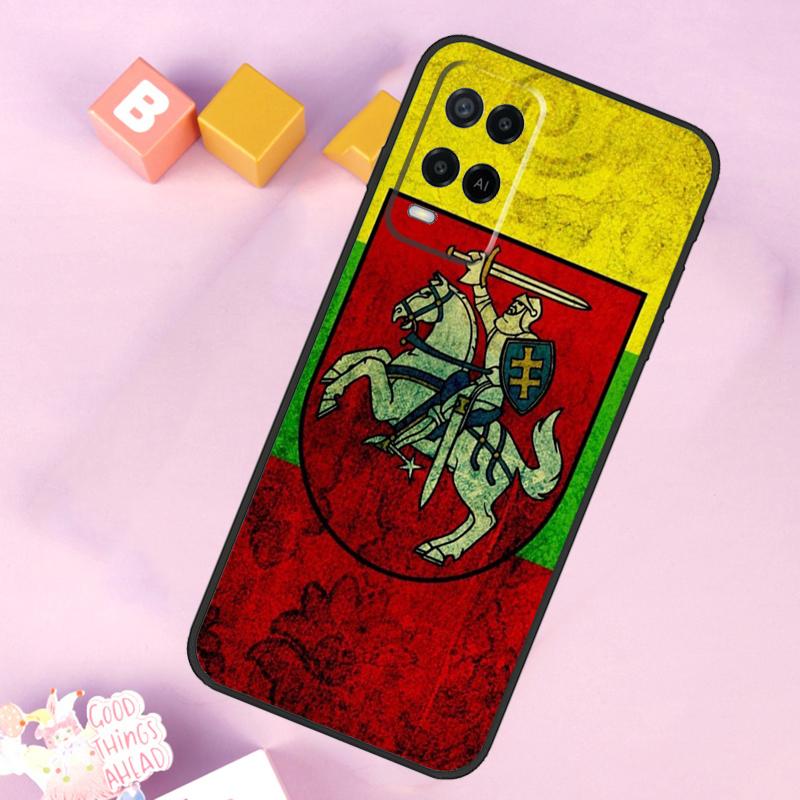 Lithuania Flag Case For Oppo A98 A78 A18 A38 A58 A74 A94 A54 A15 A17 A57 A6 A5 Pro A16 A76 A96 A40 A60 A80