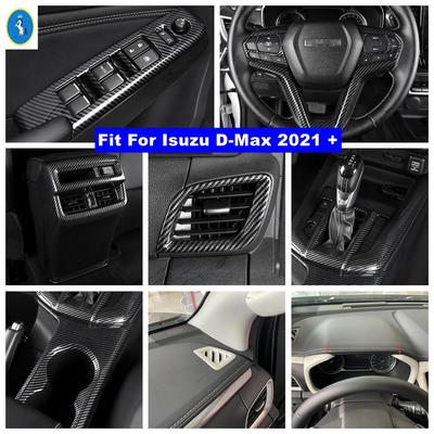 ABS Auto Raamhefknop / Koplampen / Airco / Armsteunbak Anti-Klap Paneel Cover Trim Accessoires Voor Isuzu D-Max