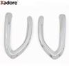 Front Fog Light Lamp Cover Trim For Fiat 500X 2014 2015 2016 2017 2018 Chrome Car Head Foglight Eyebrow Eyelid Trims Accessories