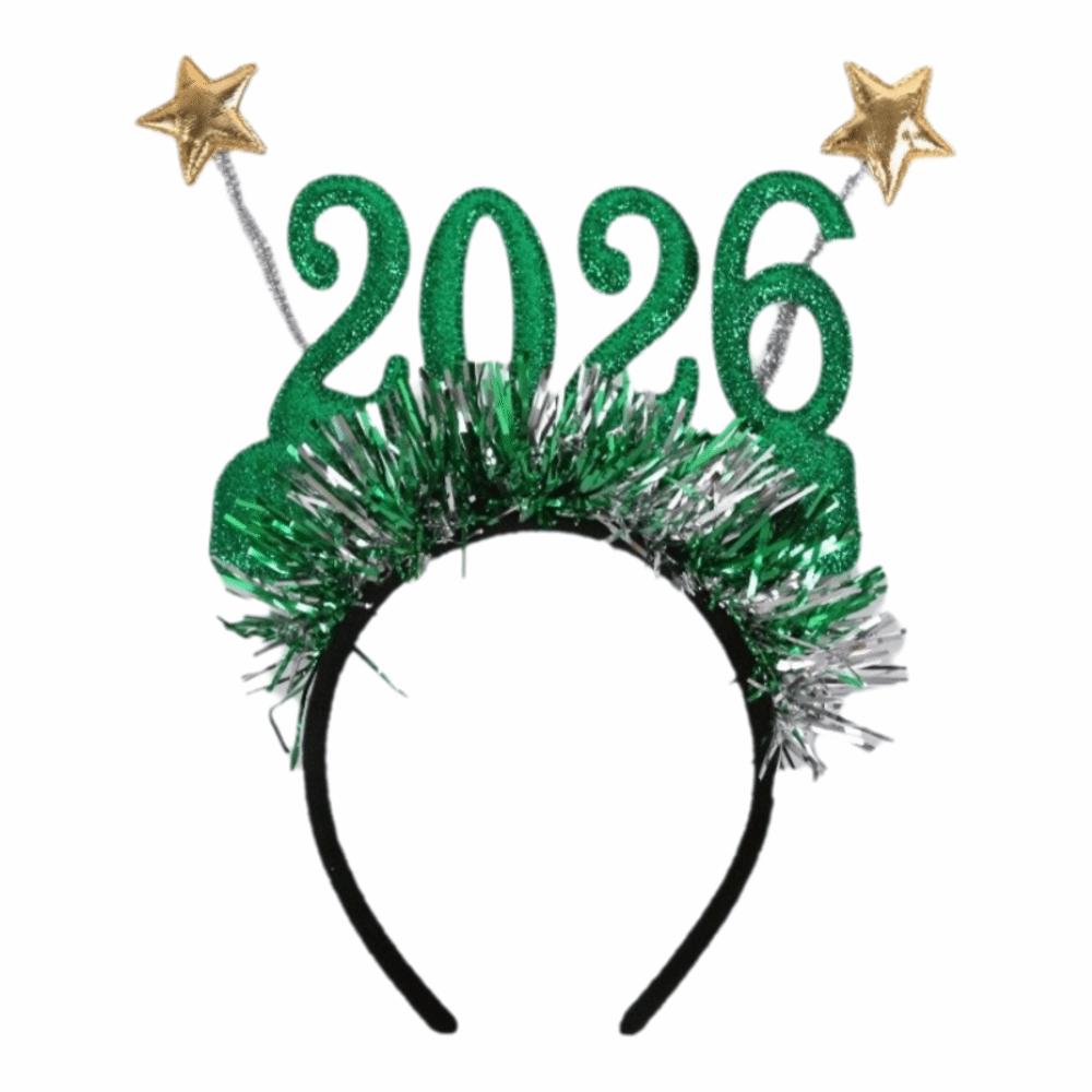 New Year‘s Eve Christmas Headband Star Color Strip Xmas Hair Accessories  Cosplay Prop