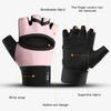 1 Pair Sports Fitness Half-Finger Gloves Breathable Back Design Non-Slip Prevent Calluses Gloves for Yoga and Outdoor Cycling