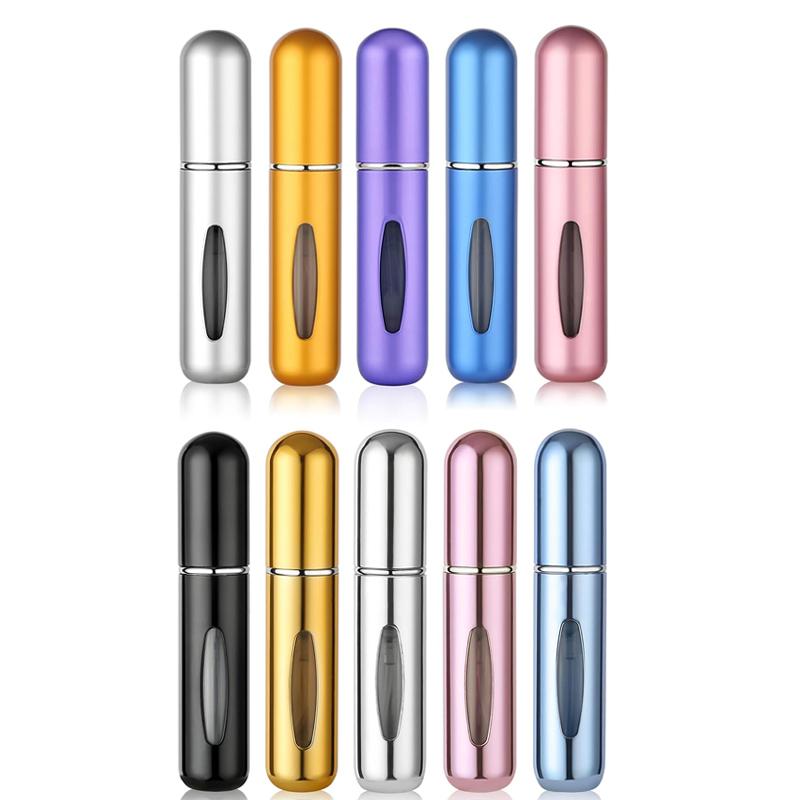 1/5/10PCS 5ml Portable Perfume Atomizer Mini Perfume Bottle Sample Spray Bottle Dispenser Cosmetic Travel Container