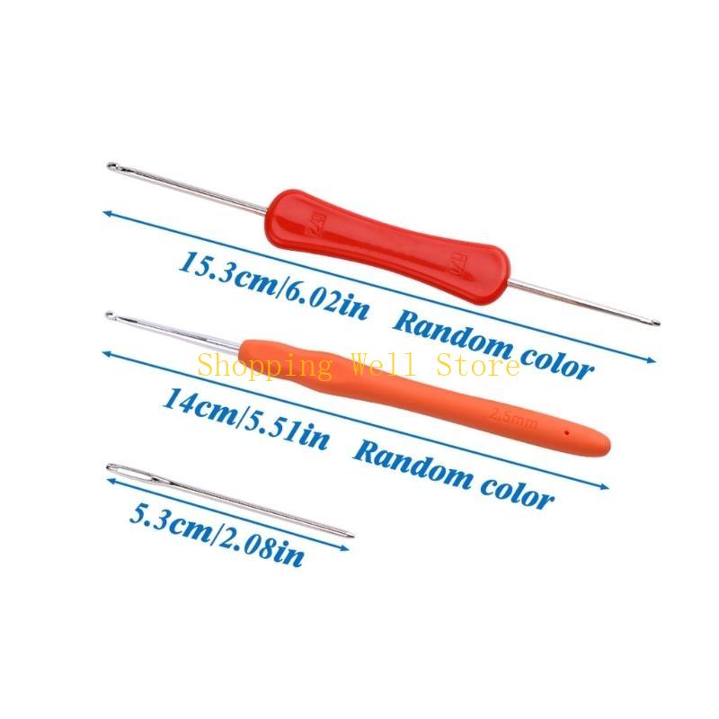 KX4B Beginners Crochet Kits, with Yarn, Crochet Hooks, Needle for DIY Crochet Craft