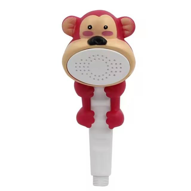New Cute Cartoon Kid Shower Head with Suction Cup Shower Bracket Children Bath Sprayer Baby Shower Nozzles Bathroom Accessories