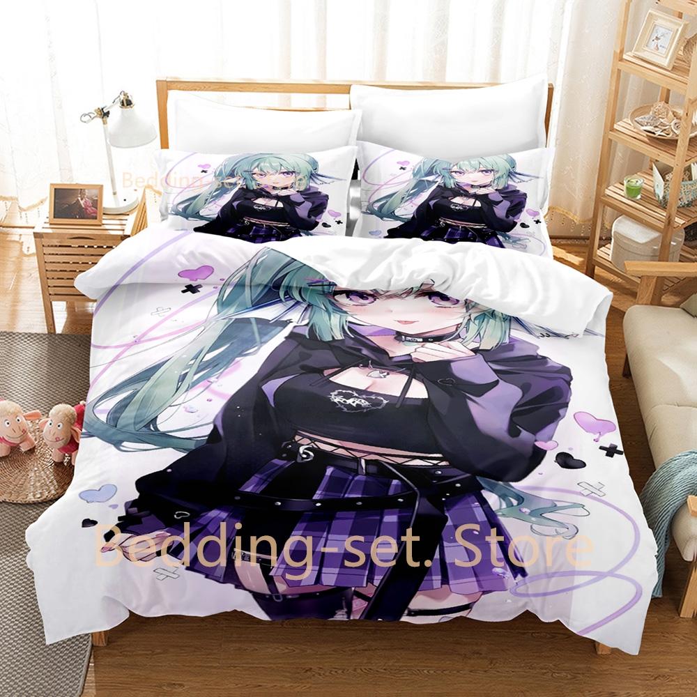 2024 Finana Ryugu Bedding Set Single Twin Full Queen King Size Bed Set Adult Kid Bedroom Duvetcover Sets 3D Anime Bed Sheet Set