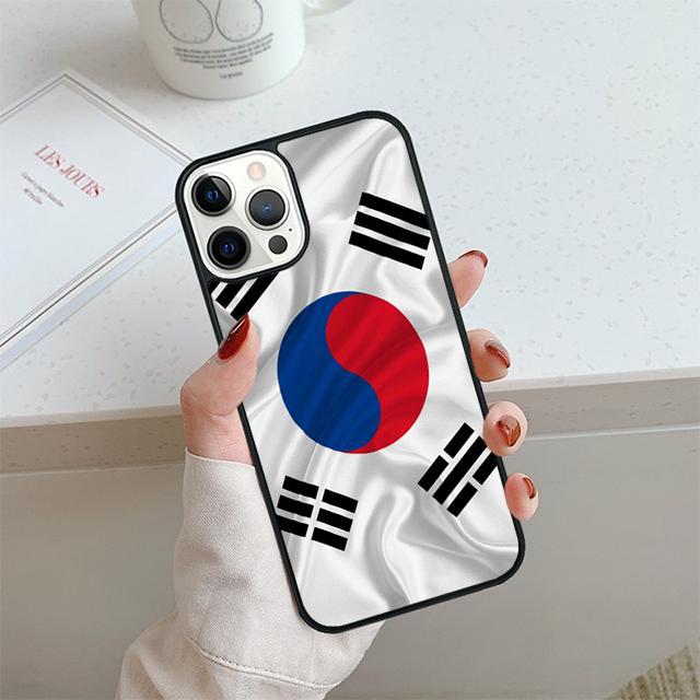 

South Korea Flag Phone Case For iPhone 17 Air 13 12 14 15 16 Cover For Apple 14 15 16 Pro Max 6S Plus Coque iPhone 15pro