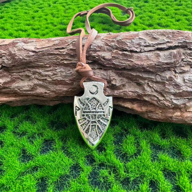 Ретро-подвеска-ожерелье с руной Одина и стрелой в скандинавском стиле - Модный аксессуар для вечеринки A0846