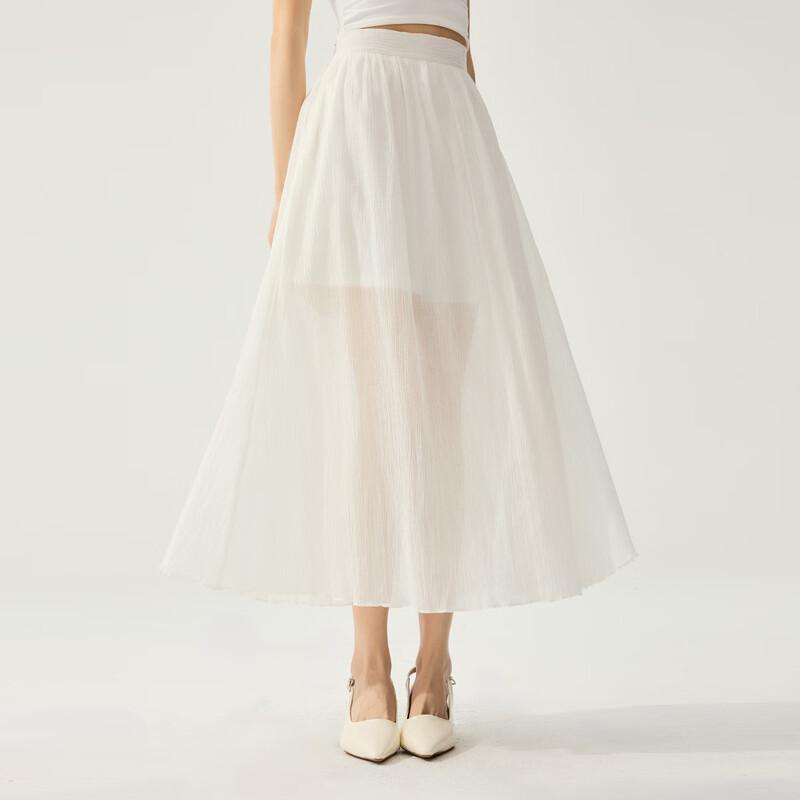 Beifanglu Elegant Pleated A-line Skirt L