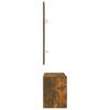 Hallway Furniture Set Smoked Oak Wood Based Material
