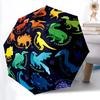 1pc Dino Friends Automatic Open/Close Umbrella, Windproof, Folding Compact Umbrella with Lightweight Design for Women/Men154
