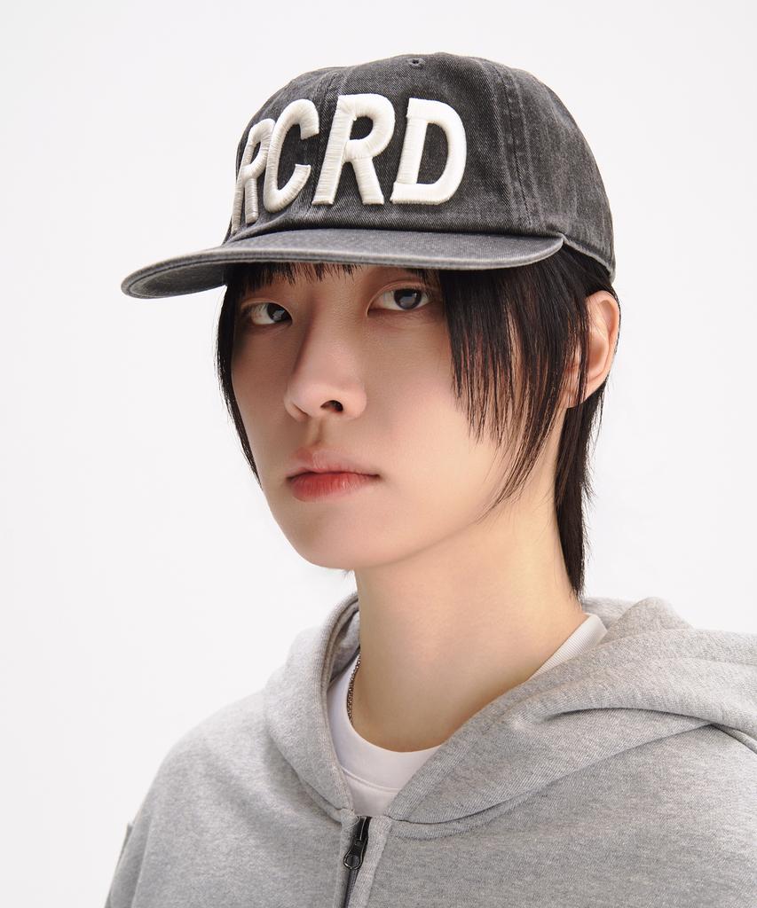 SLOW RECORD HOUSE Vintage Washed Rcrd Cap_Charcoal