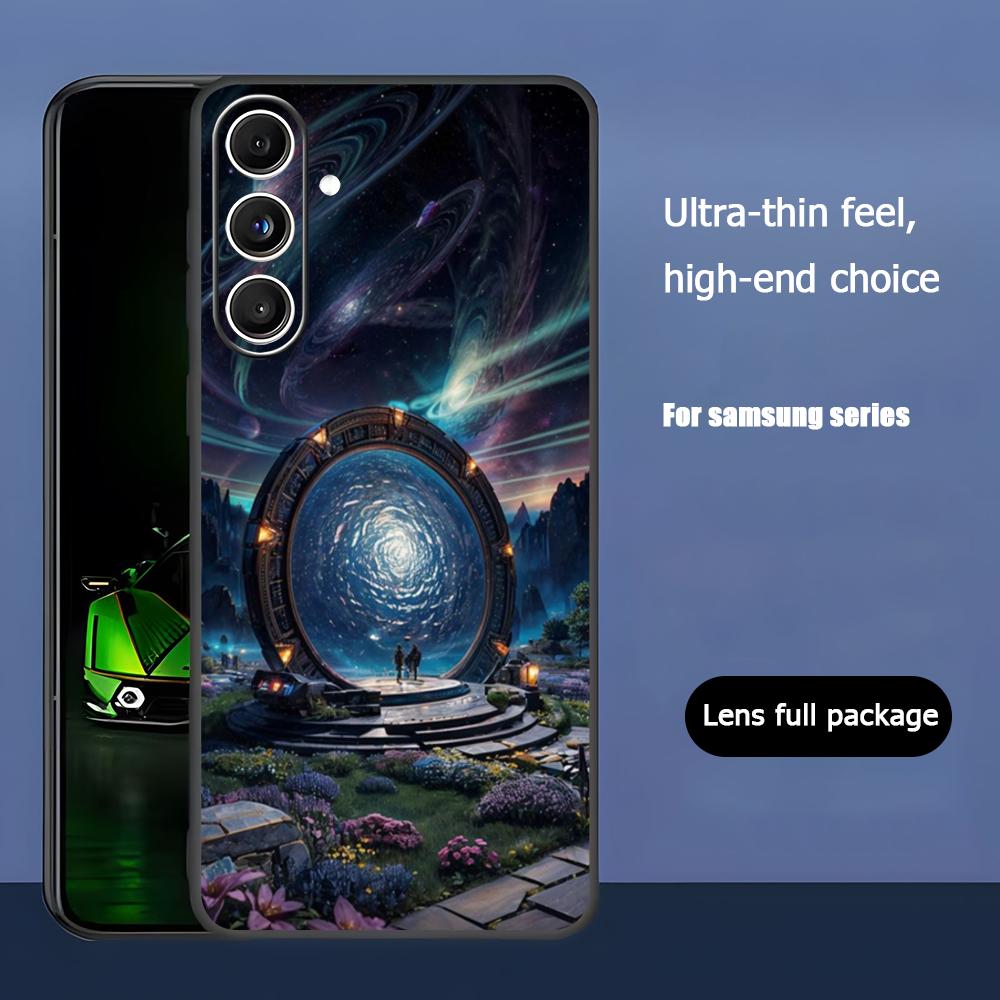 Популярный научно-фантастический фильм Звездные врата Чехол для телефона для Samsung Galaxy S25 S24 S23 S22 S21 S20 Plus Ultra Note20 Мягкий черный Galaxy S25 FE