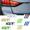 Car Accessories Metal GT Grille Emblem Rear Trunk Body Badge Sticker For Peugeot Decorative Strips 208 508 308 5008 2008 3008