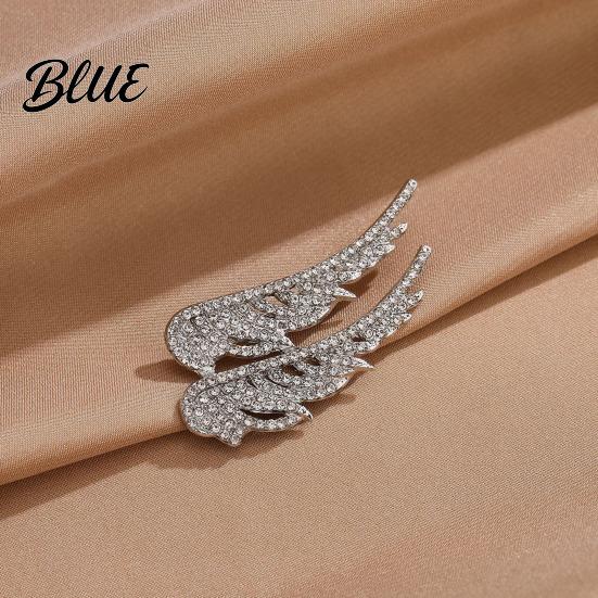 Hat Pin Brooch Women Alloy Pin Wings Shape Lapel Badge