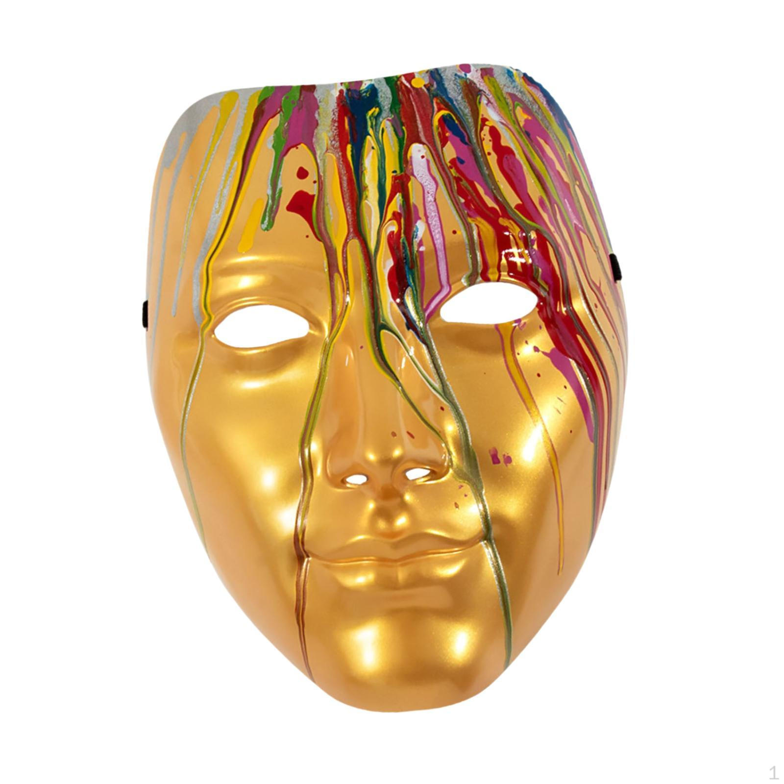 

Косплей Полнолицевая маска для дня рождения и праздничных мероприятий золотой