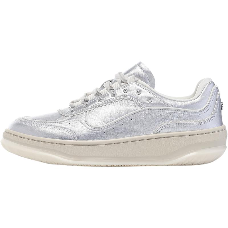 Li-Ning 1990 Classic Series Heart Dance Soft Comfortable Sneakers Women Sneakers Silver Light-Antique-Yellow ALHU048-2
