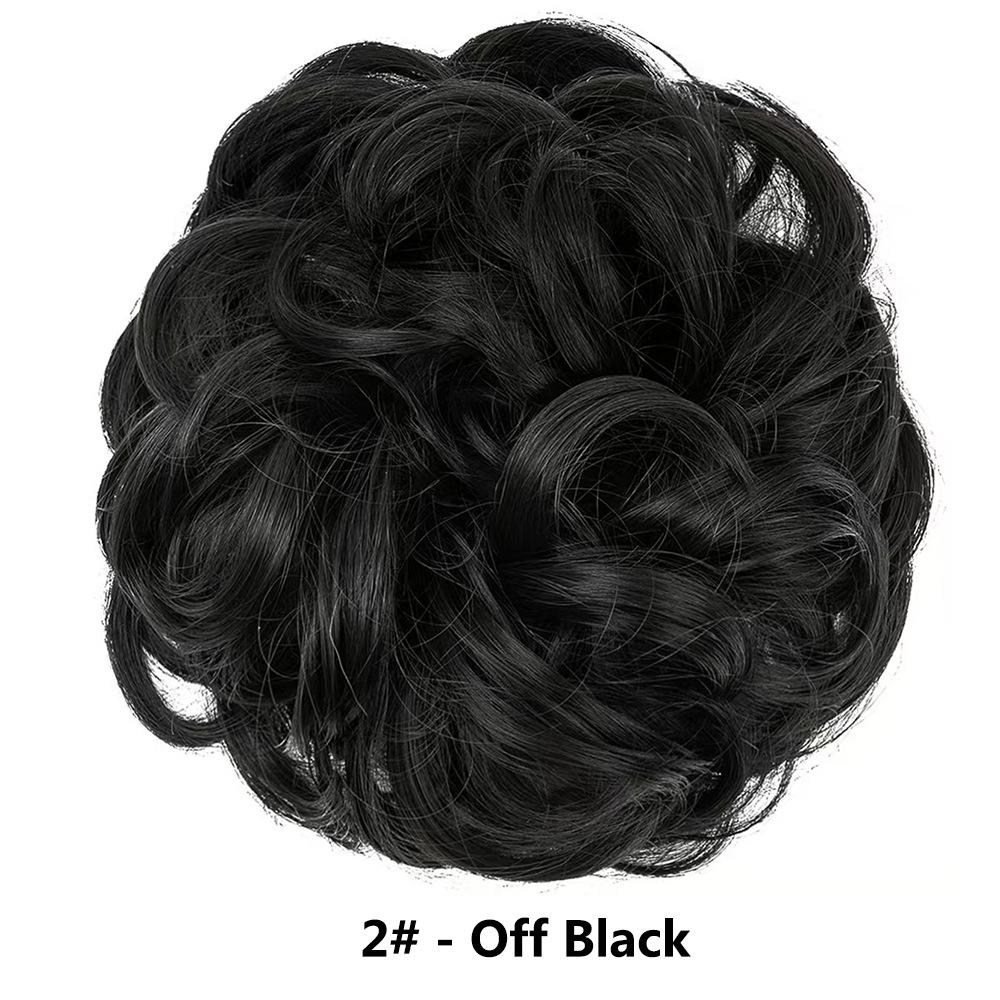 

Європейська та американська мода Гумки для волосся - Неохайні пухнасті еластичні гумки для жінок, Пучки та перуки, Зачіска Бутон квітки