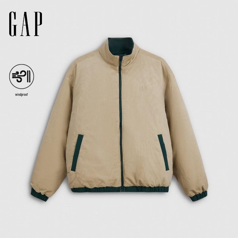 Gap Men's Reversible Stand-Collar Puffer Jacket