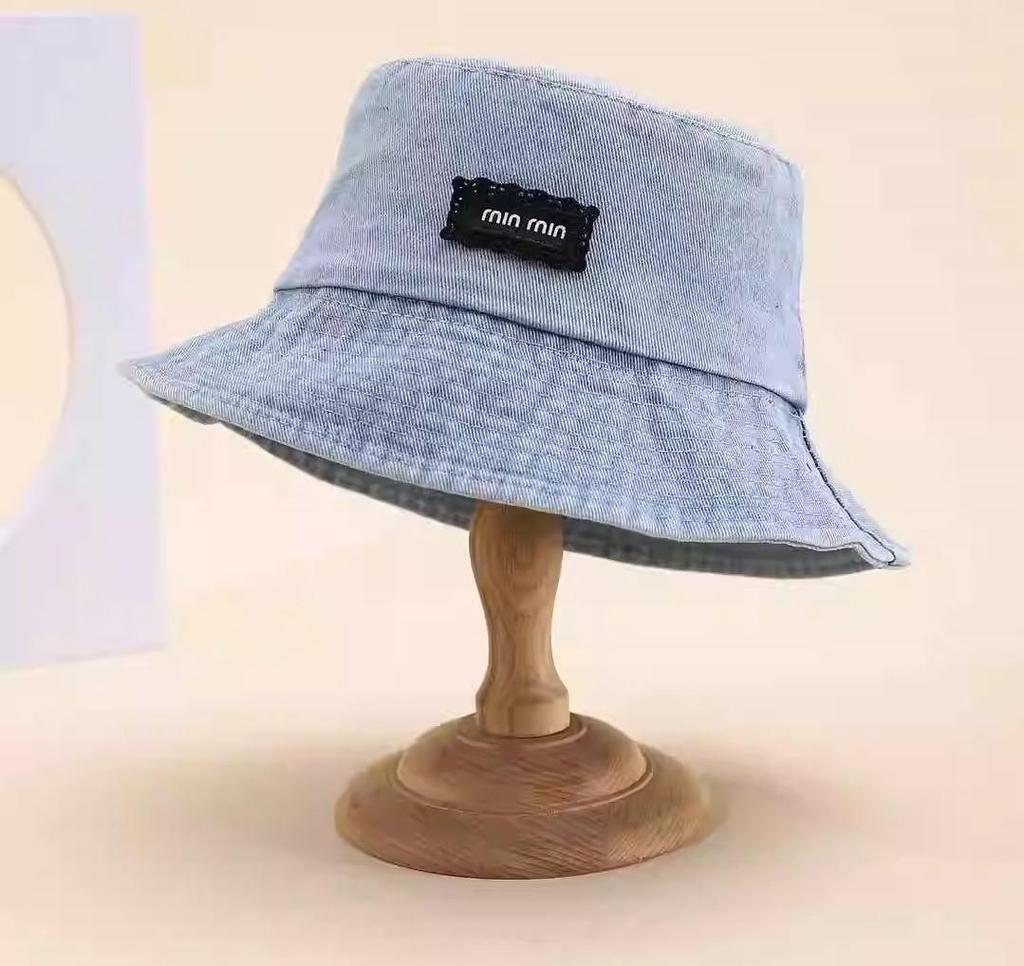 Women Bucket Hat Spring Summer Hats For Men Washed Denim Cloth Vintage Fashion Sunshade Sun Hat Bob Cap Man New Korean Style
