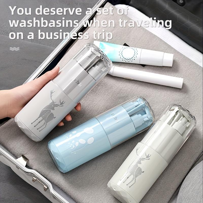 Travel Toiletry Set, Including a Wash Cup and a Mouthwash Cup. It Is an Essential And Amazing Item for Traveling.Portable Storage Box for Toothbrushes