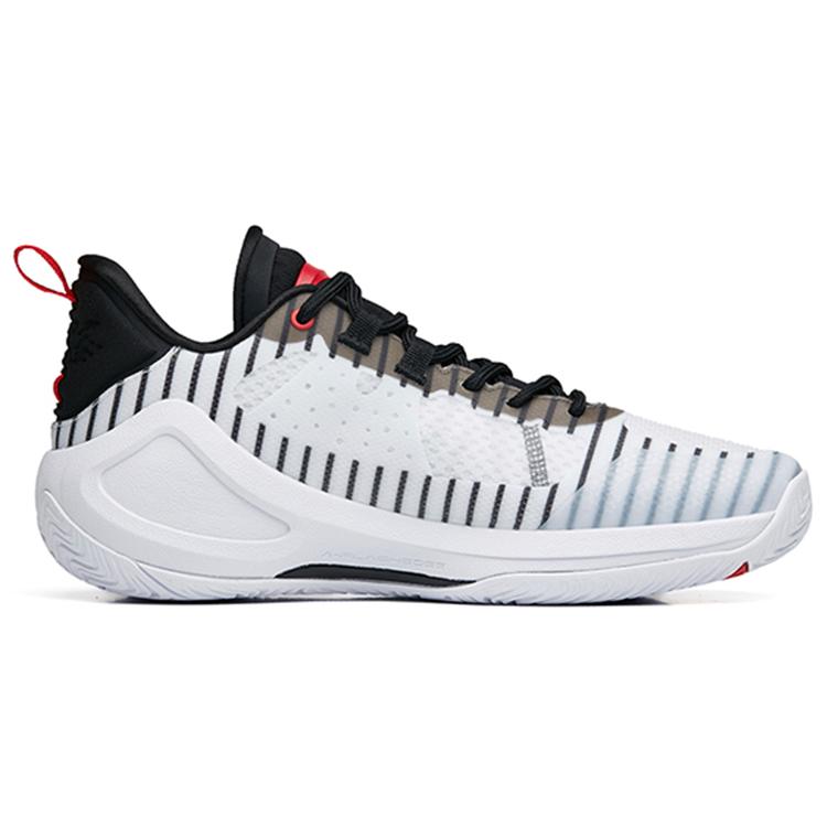 Anta Alien 3 SE Abrasion Resistant Low Top Basketball Shoes Men's White Black 112231107-3