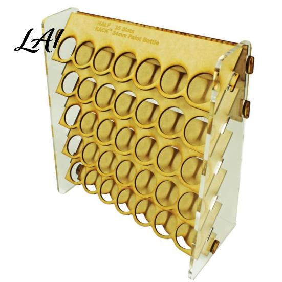Halber Farbregal-Organizer für Künstler 34mm Runde Pigmentflaschen-Aufbewahrung 35