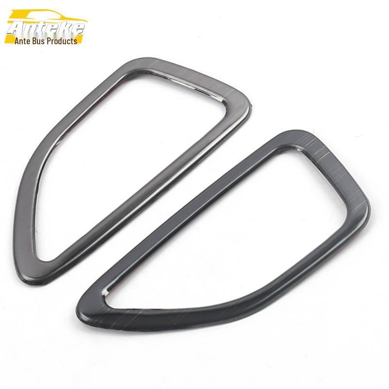 Cavalier Front Panel Stainless Steel Air Outlet Trim Ring and Center Console A/C Sticker.
