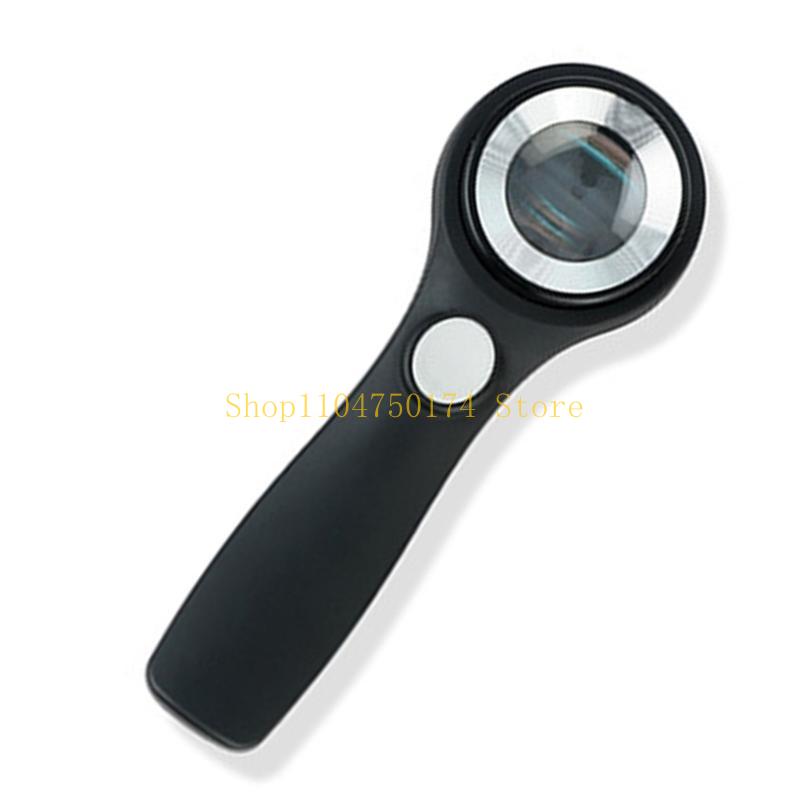 40X Handheld Magnifier Brightness Adjustable Glass Double Glass Lens Loupe for Stamps Coin Jewelry Inspection top sale