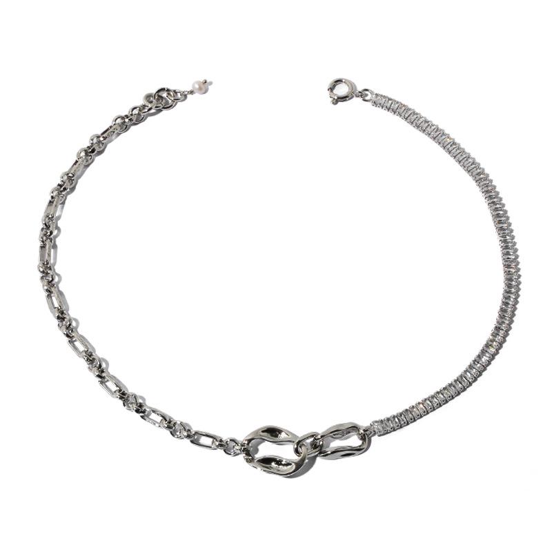 

Ожерелье Nohara Aoi Zircon Clavicle: Неровная полость, дизайн в холодном стиле