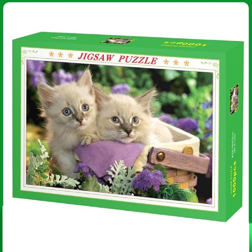 Cute Kitten Jigsaw Puzzle, 1000 Pieces, Size 70x50cm, Intellectual Puzzle, Gift, Birthday, Christmas, Stylish, Interior Decor
