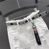 Gescheurde Witte Denim Rok Dames Lente en Zomer
