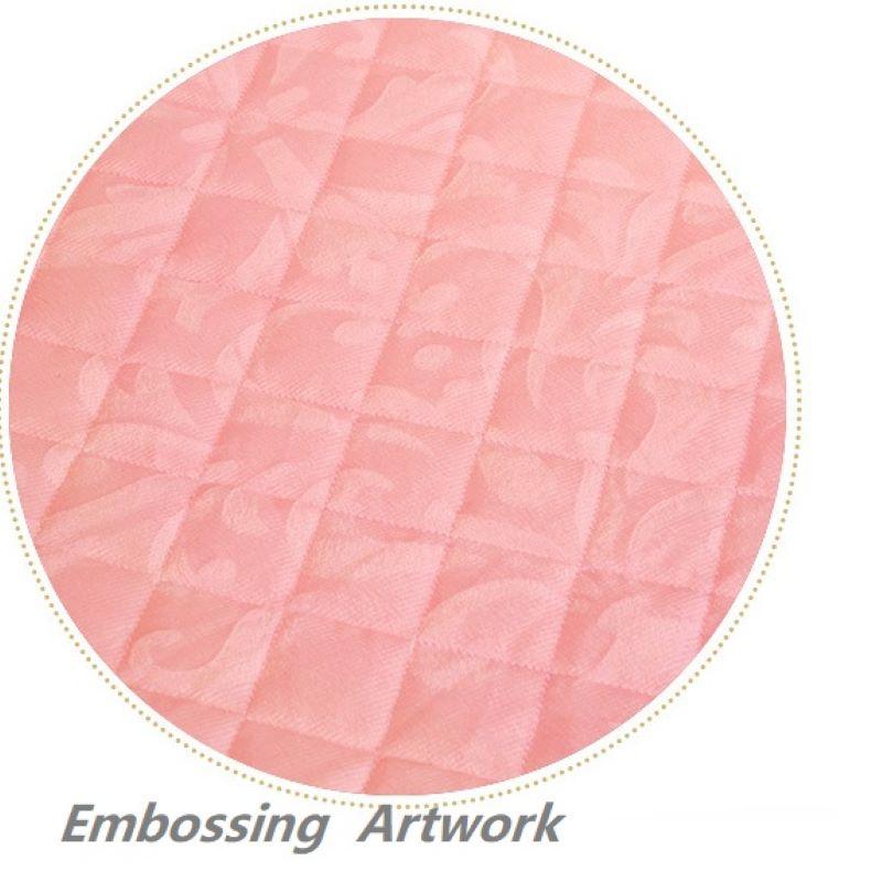 Winter High-grade Thicken Velvet Quilted Bed Skirt Embossing Bedspread King Size Soft Plush Bed Cover Not Including Pillowcase