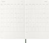 Moleskine 2026 Weekly January Large Size W x 21cm Soft Myrtle DSK1512WN3Y26 Planner, 12-Month Diary, Start, (13cm H), Cover, Green,